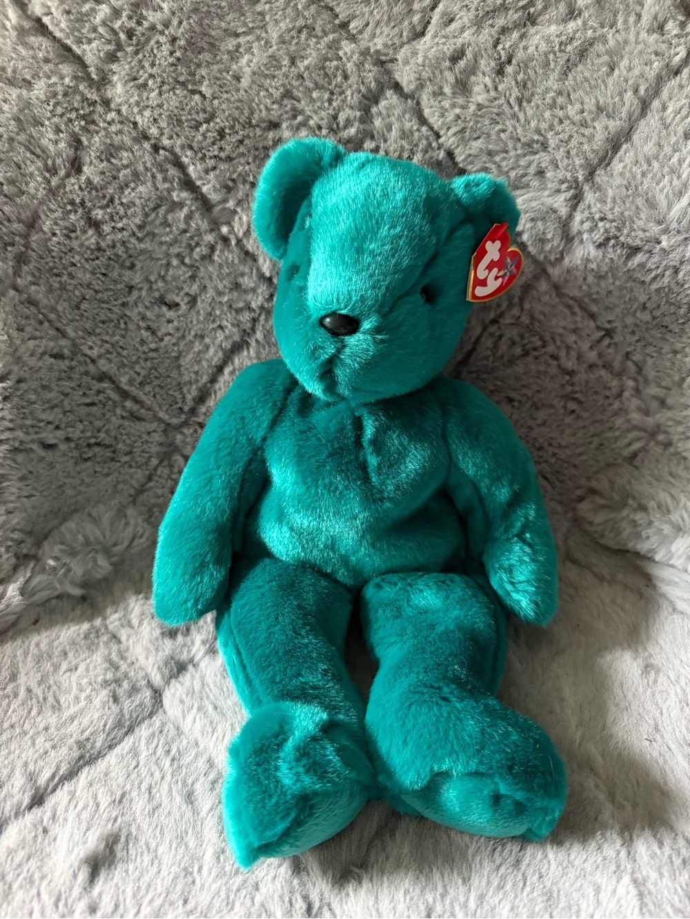 Vintage Ty Beanie Baby Plush Bear‎ - Teal 2000